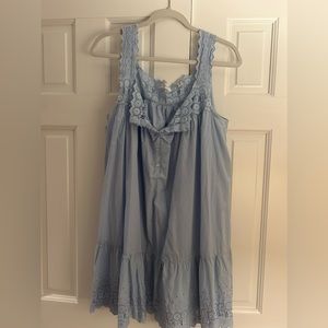 Down light Blue mini dress WORN ONCE